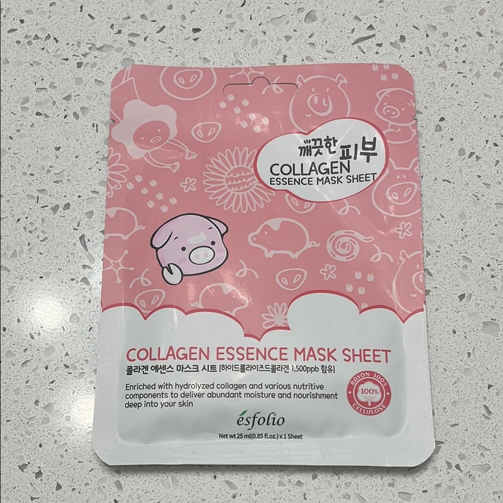 Pink Collagen Essence Mask Sheet